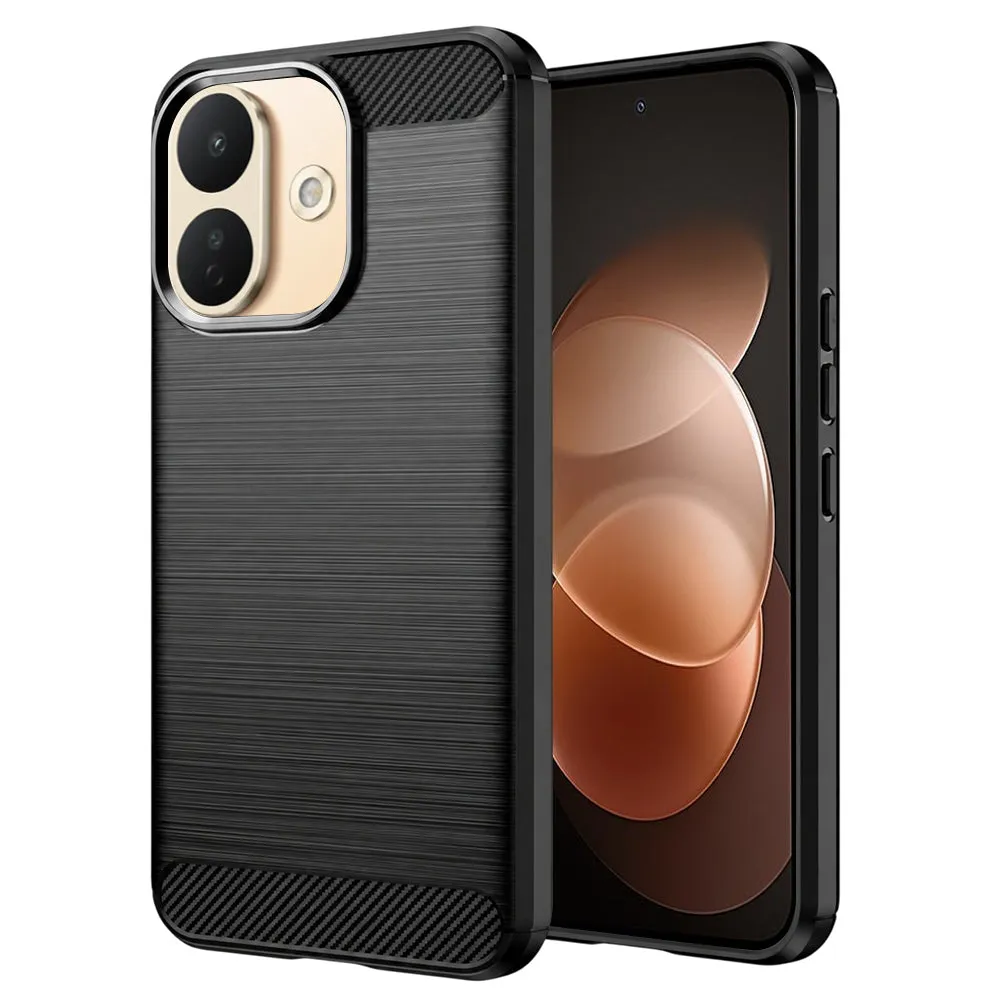 Custodia per Xiaomi Redmi Note 17 Pro, Techsuit, Carbonio, Nera - immagine 1