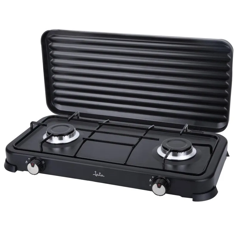 Jata JECG2702 Fornello a gas portatile 2 zone Nero - immagine 1