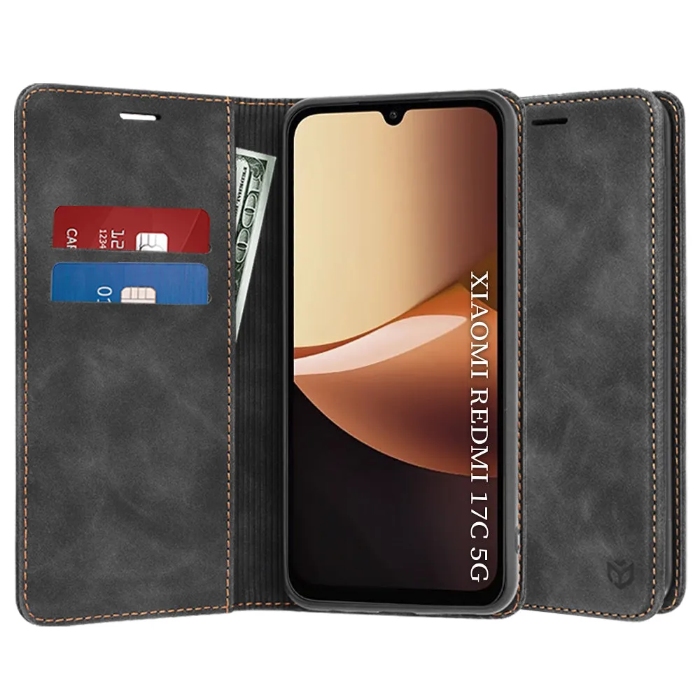 Custodia per Xiaomi Redmi 17C 5G, Techsuit, Confy, Nera - immagine 1