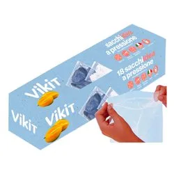 Sacchetti congelatore 26 pz ( 15 x 17 cm ) apri & chiudi VIKIT Trasparente 2111020 - immagine 1
