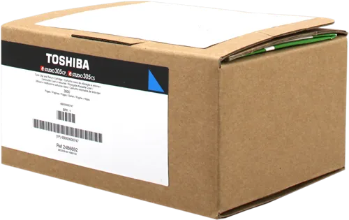 ORIGINALE Toshiba toner ciano T-FC305PC-R 6B000000747 3000 pagine cartuccia di stampa riutilizzabile - immagine 1
