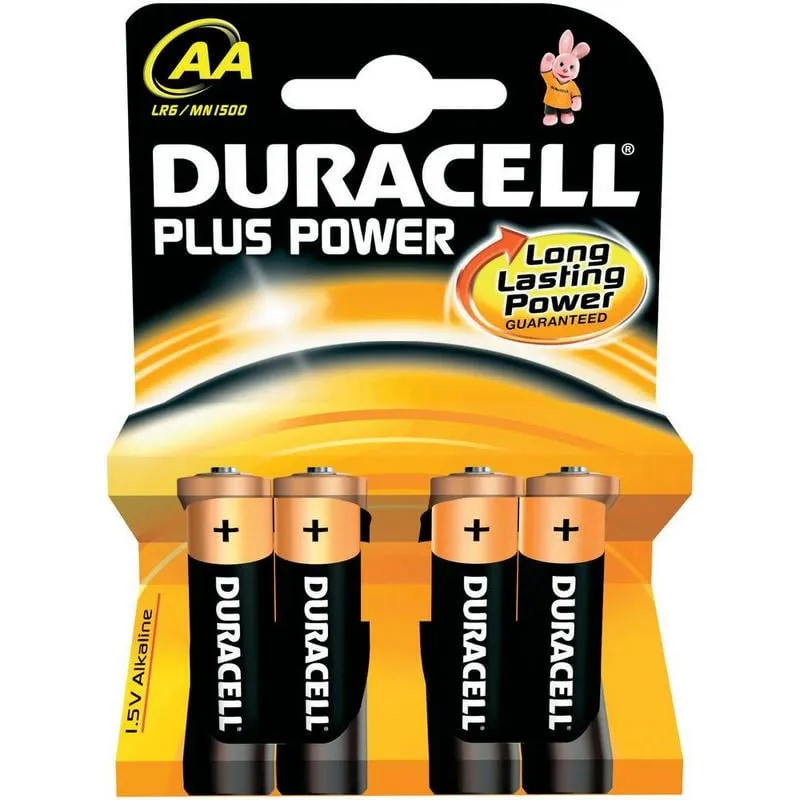 Duracell MNLR06PPK4 Confezione da 4 batterie Plus Power AA da 1,5 V - immagine 1