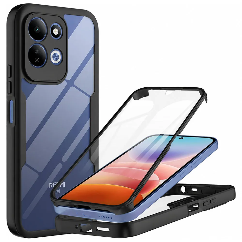 Custodia per Xiaomi Redmi 17 5G / 17 4G, Techsuit, ColorVerse 360, Nera - immagine 1