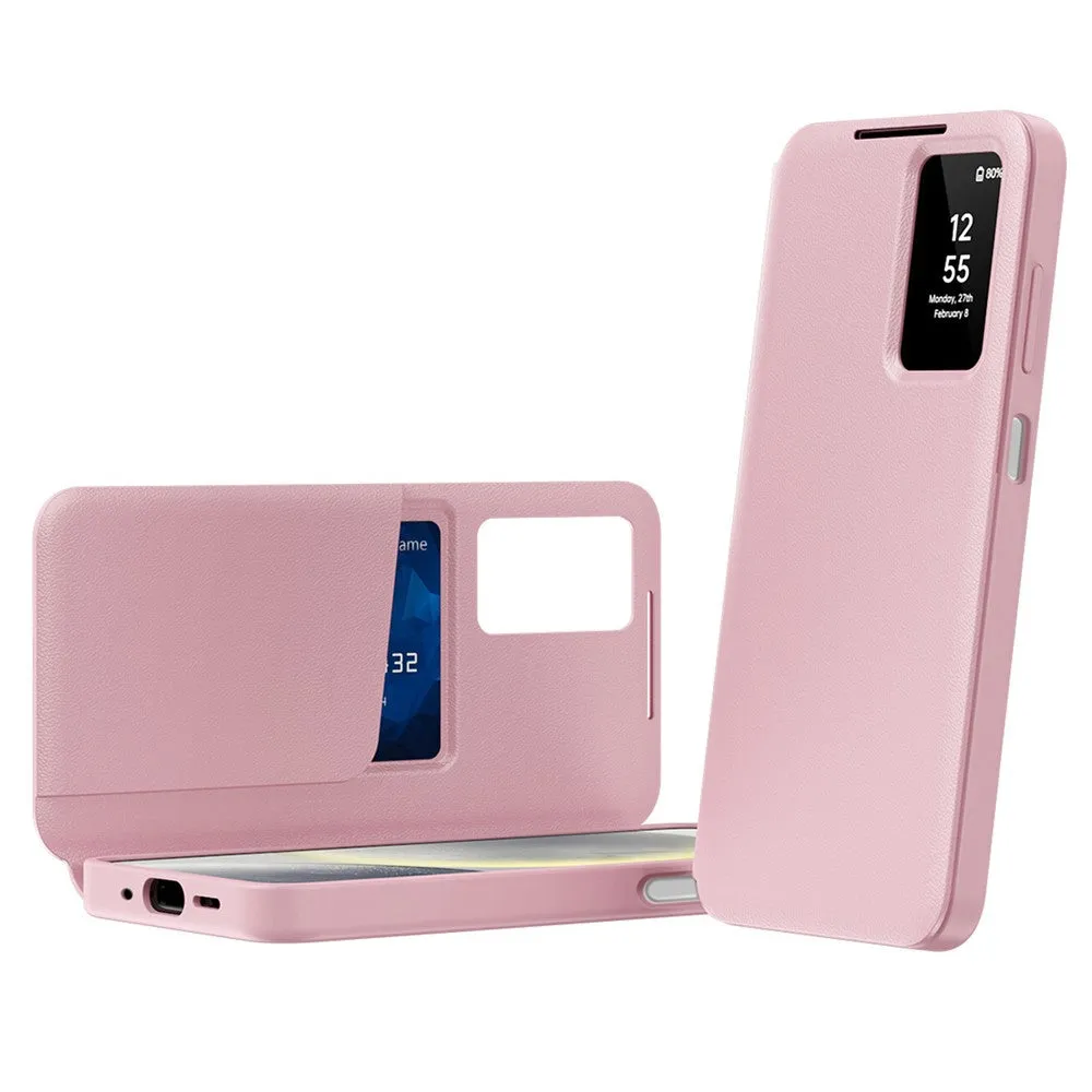 Custodia per Samsung Galaxy A27 5G, Techsuit, SmartView, Rosa - immagine 1