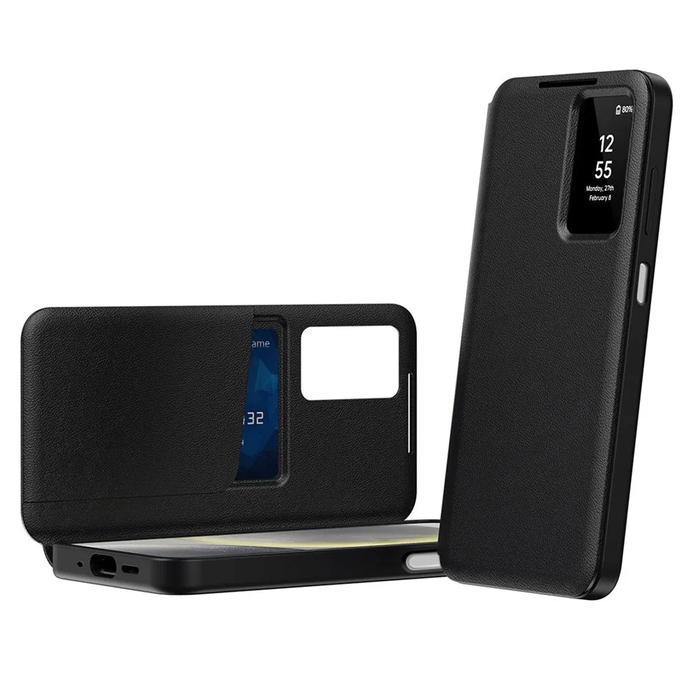 Custodia per Samsung Galaxy A27 5G, Techsuit, SmartView, Nera - immagine 1