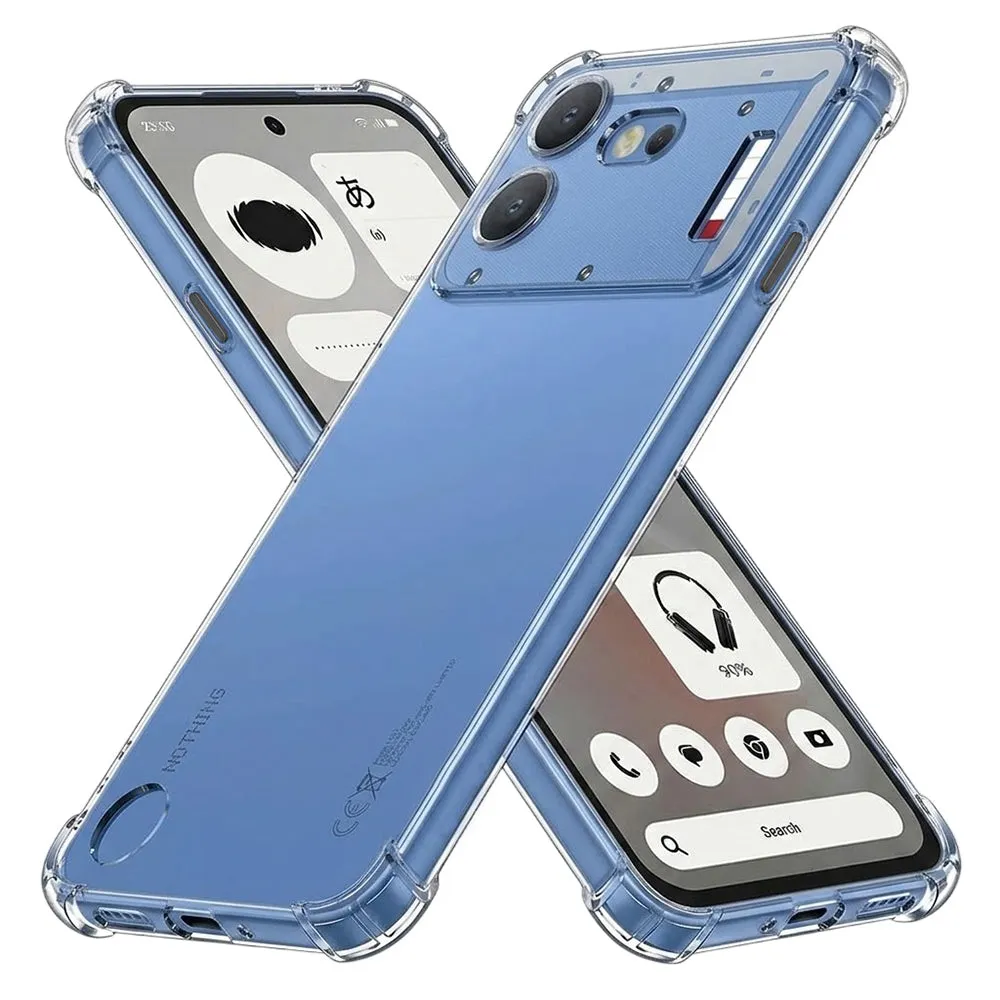Custodia per Nothing Phone (4b), Techsuit, Shockproof Clear, Trasparente - immagine 1