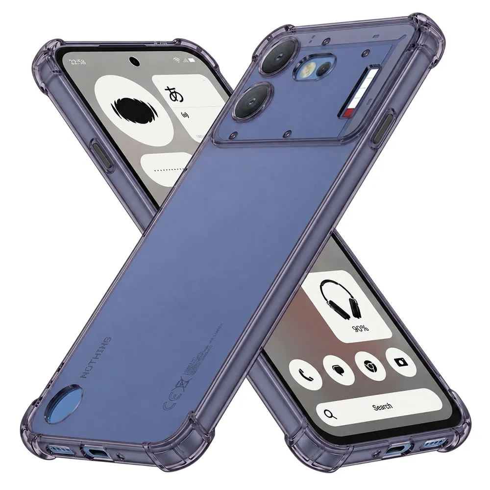 Custodia per Nothing Phone (4b), Techsuit, Shockproof Clear, Fumè - immagine 1