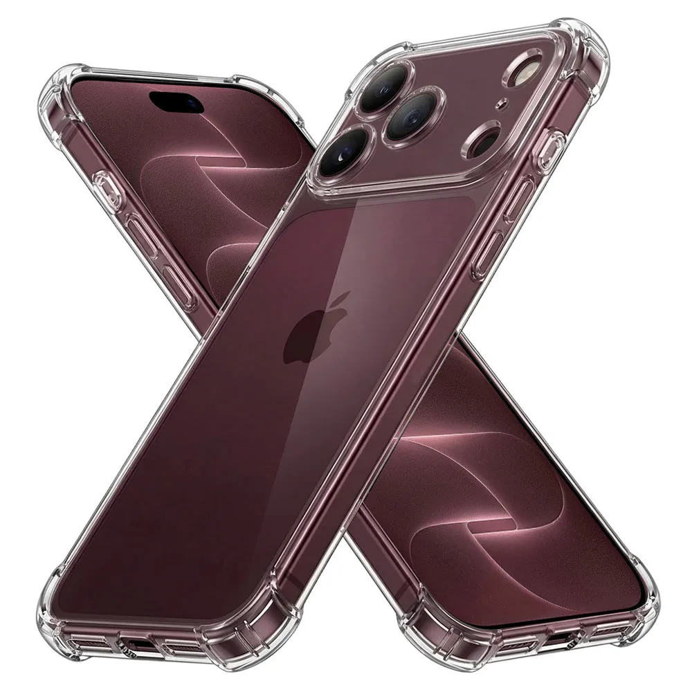 Custodia per Apple iPhone 18 Pro Max / 17 Pro Max, Techsuit, Shockproof Clear, Trasparente - immagine 1
