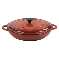 Tegame con coperchio ghisa (31cm) NORMANDIE Rosso sfumato 04040310GCV - immagine 1