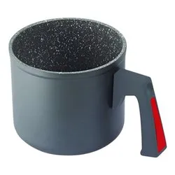 Bollilatte Alluminio antiaderente (1Lt) VIVÀ Grigio e Rosso 2260 - immagine 1