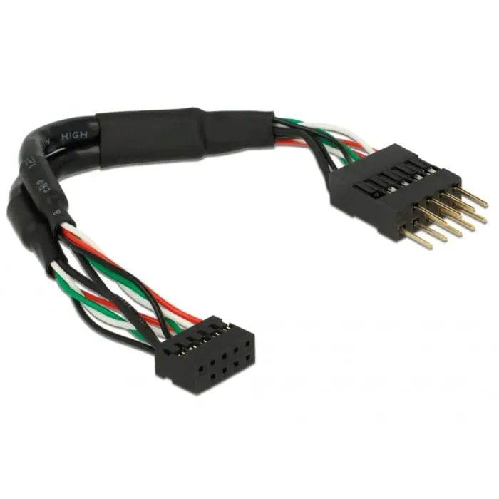 Cavo USB 2.0, connettore femmina a 10 pin > connettore maschio a 10 pin - immagine 1