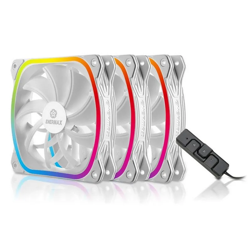 Kit Enermax SquA RGB 3 ventole bianche da 120 mm - immagine 1