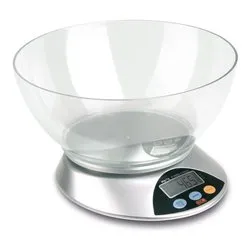 Bilancia cucina EVA 5584 Silver e Clear 033347 5 Kg - immagine 1