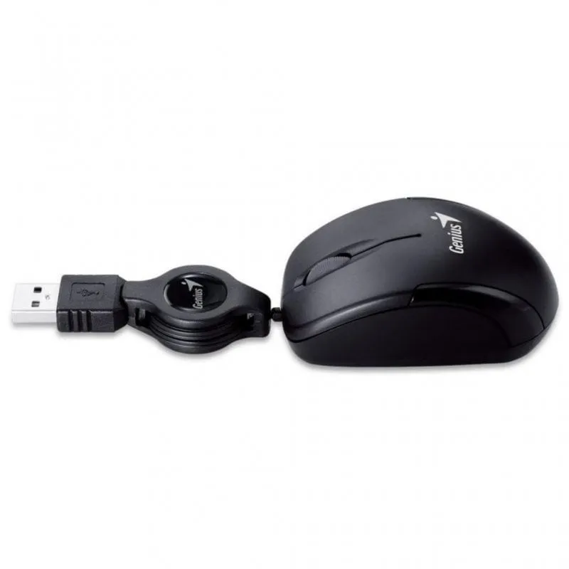 Mouse ottico USB Genius Micro Traveller V2 1000 DPI nero - immagine 1