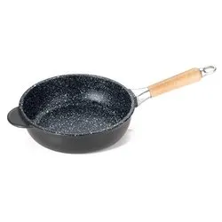 Padella Alluminio antiaderente (24cm) alta con manico amovibile PIERRESTONE Nero 68.24PS - immagine 1