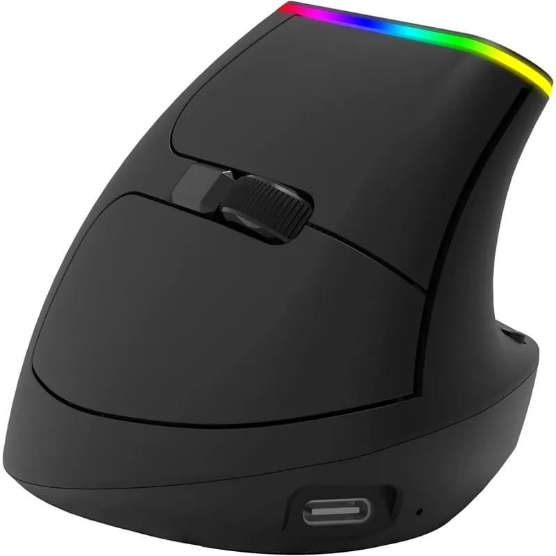 Mouse wireless ergonomico Ordissimo nero - immagine 1