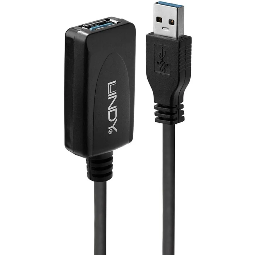 43155 cavo USB USB 3.2 Gen 1 (3.1 Gen 1) 5 m USB A 5 Gbit/s Nero, Cavo di prolunga - immagine 1