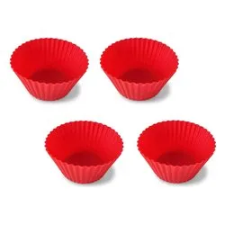 Set pirottini per friggitrice ad aria 4 pz (7x3,2cm) AIR FRYER Rosso 69107AIR - immagine 1