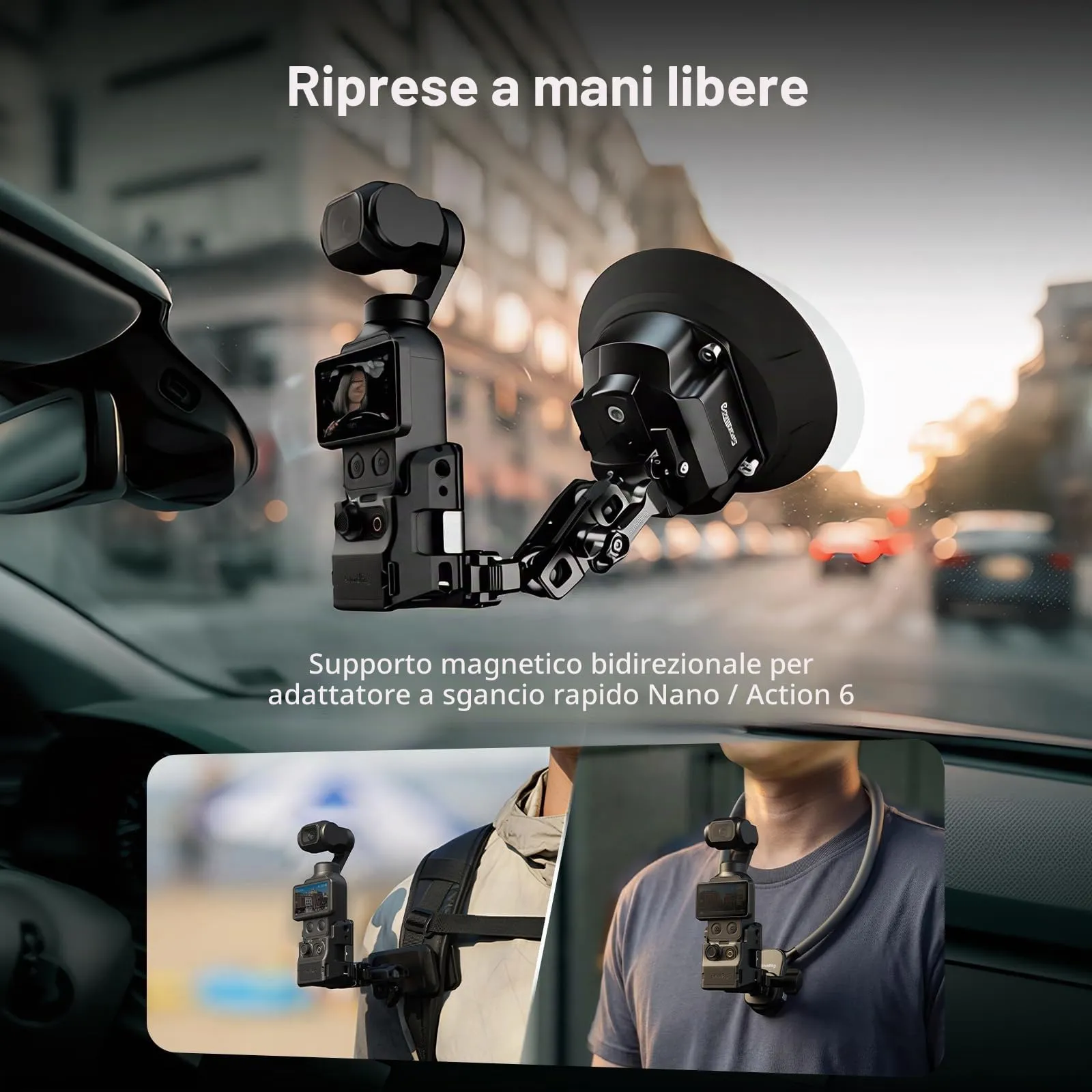 SMALLRIG Gabbia Protettiva in Alluminio per DJI Osmo Pocket 3/ 4/ 4P - 6002 - immagine 3