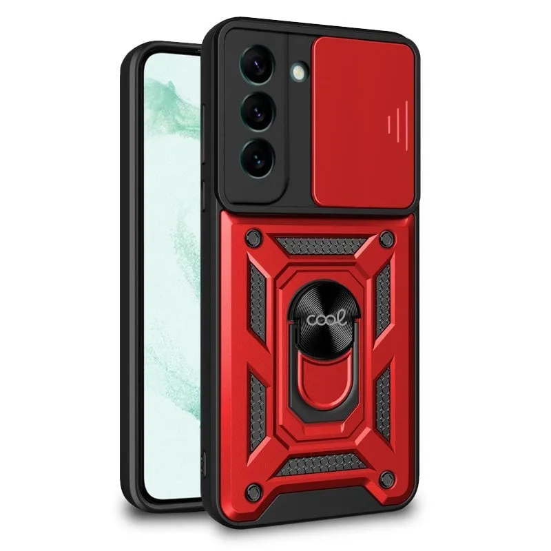 Fantastica custodia rigida rossa ad anello per Samsung Galaxy S22 Plus S906 - immagine 1