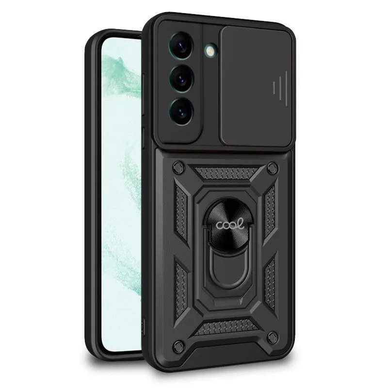 Fantastica custodia rigida nera ad anello per Samsung Galaxy S22 Plus S906 - immagine 1