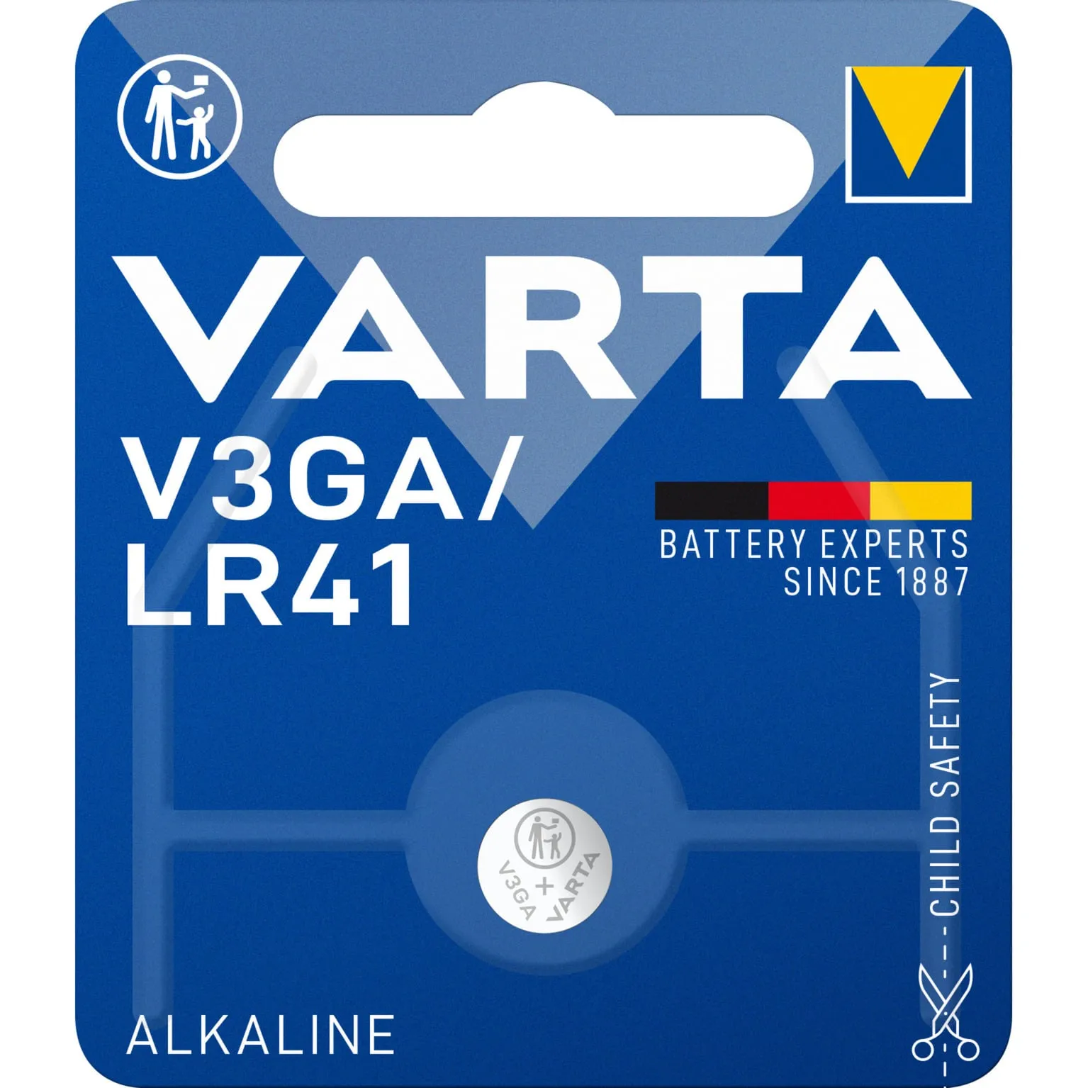 Pila a bottone alcalina speciale 1,5V, V3GA / LR41, Batteria - immagine 1