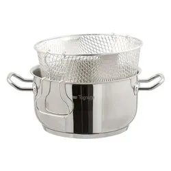 Friggitrice con cestello e coperchio (22cm) Inox 18/10 VANITOSA V57588DINSL - immagine 1