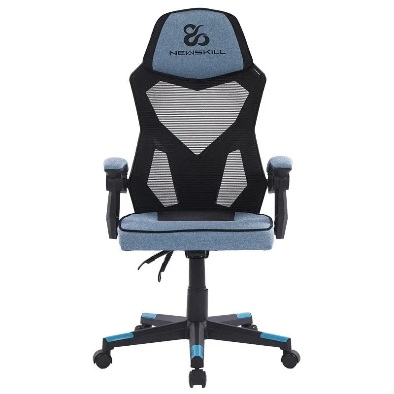 Sedia da gaming Newskill Eros con rete ergonomica blu - immagine 1