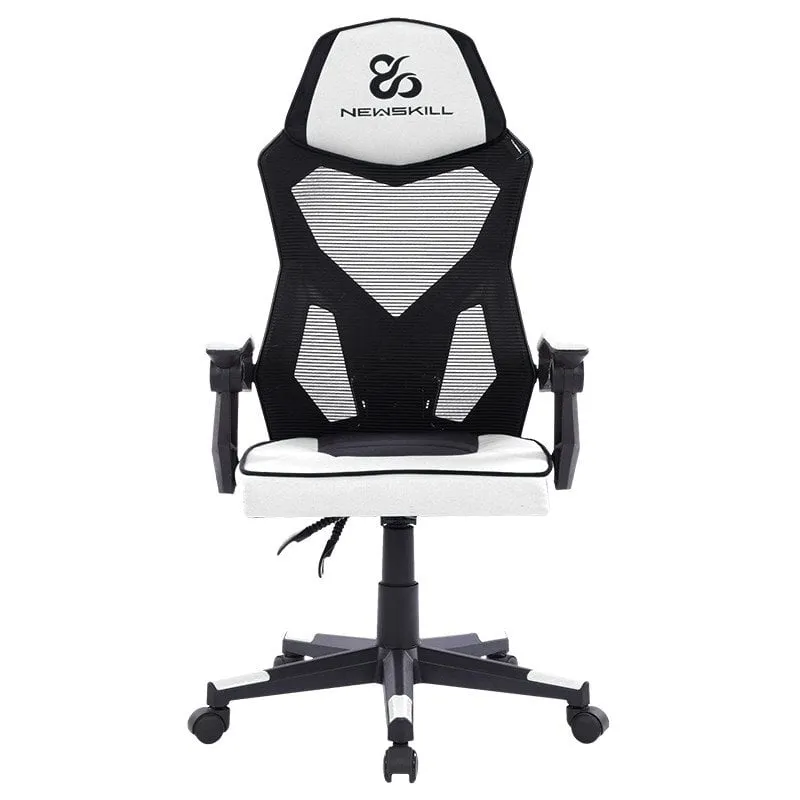 Sedia da gaming Newskill Eros con rete ergonomica bianca - immagine 1