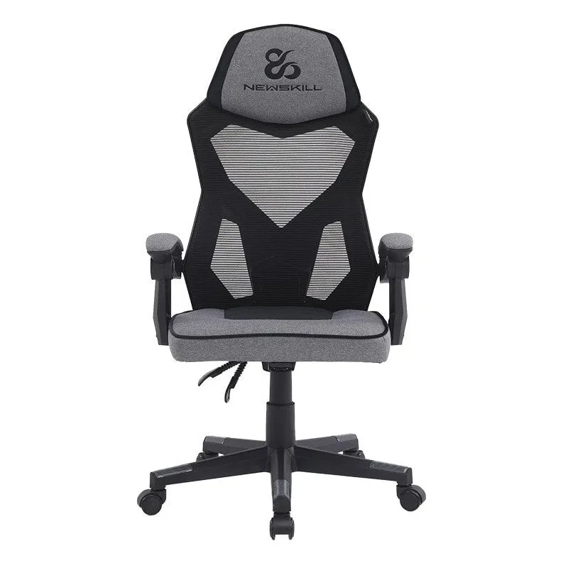 Sedia da gaming Newskill Eros con rete ergonomica grigia - immagine 1