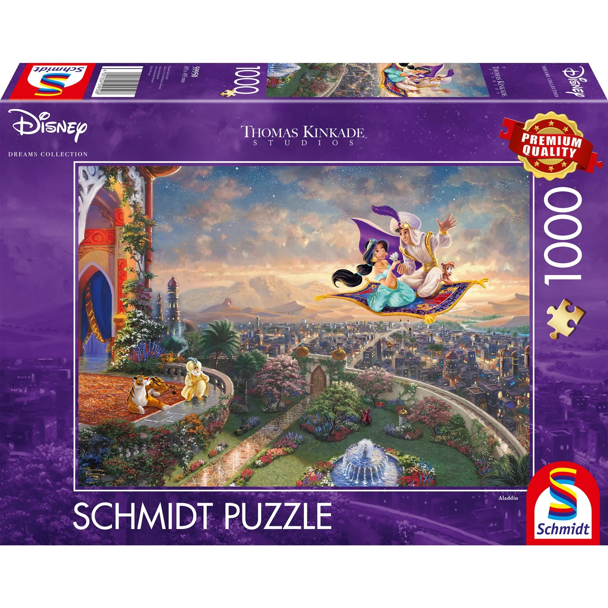 Thomas Kinkade Studios: Disney - Aladdin, Puzzle - immagine 1