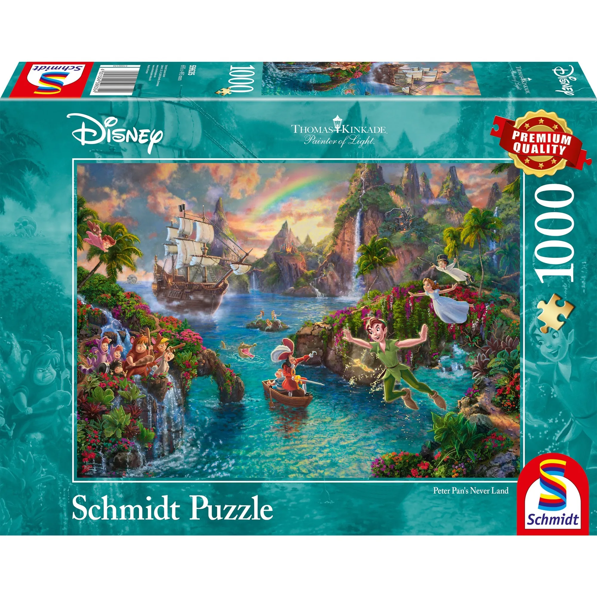 Thomas Kinkade: Painter of Light - Disney, Peter Pan, Puzzle - immagine 1