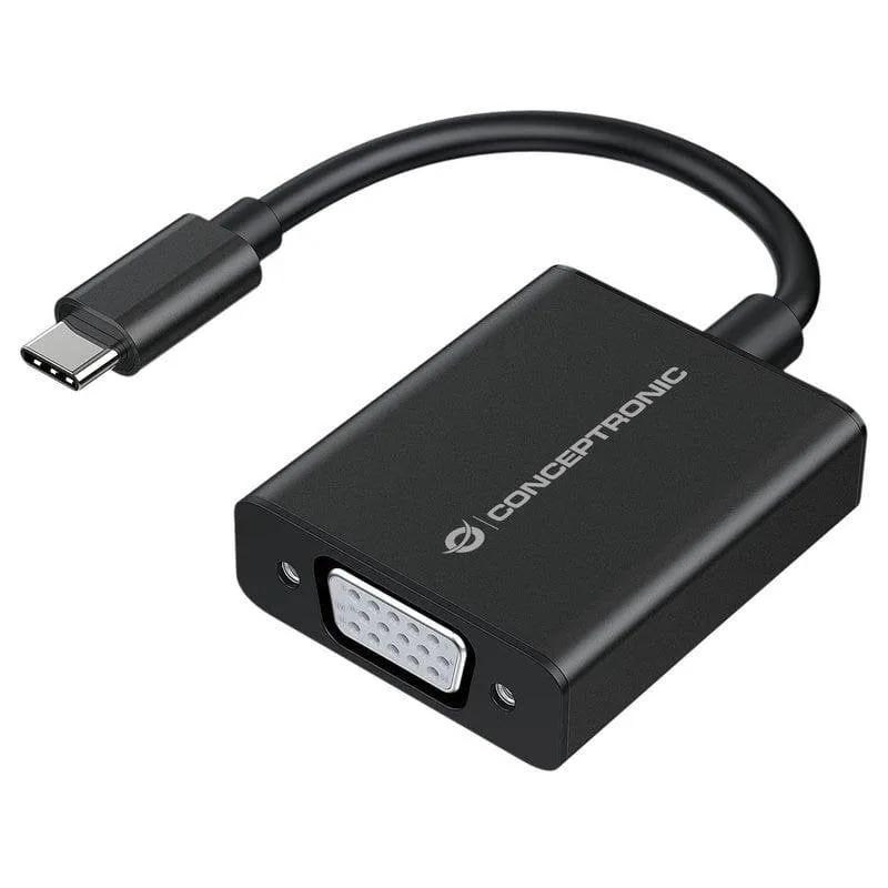 Adattatore USB-C a VGA Conceptronic ABBY05B 1080p 60Hz - immagine 1