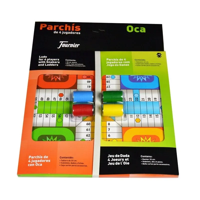 Fournier - Gioco da tavolo, tabellone del Parcheesi con gioco magnetico dell'oca - immagine 1