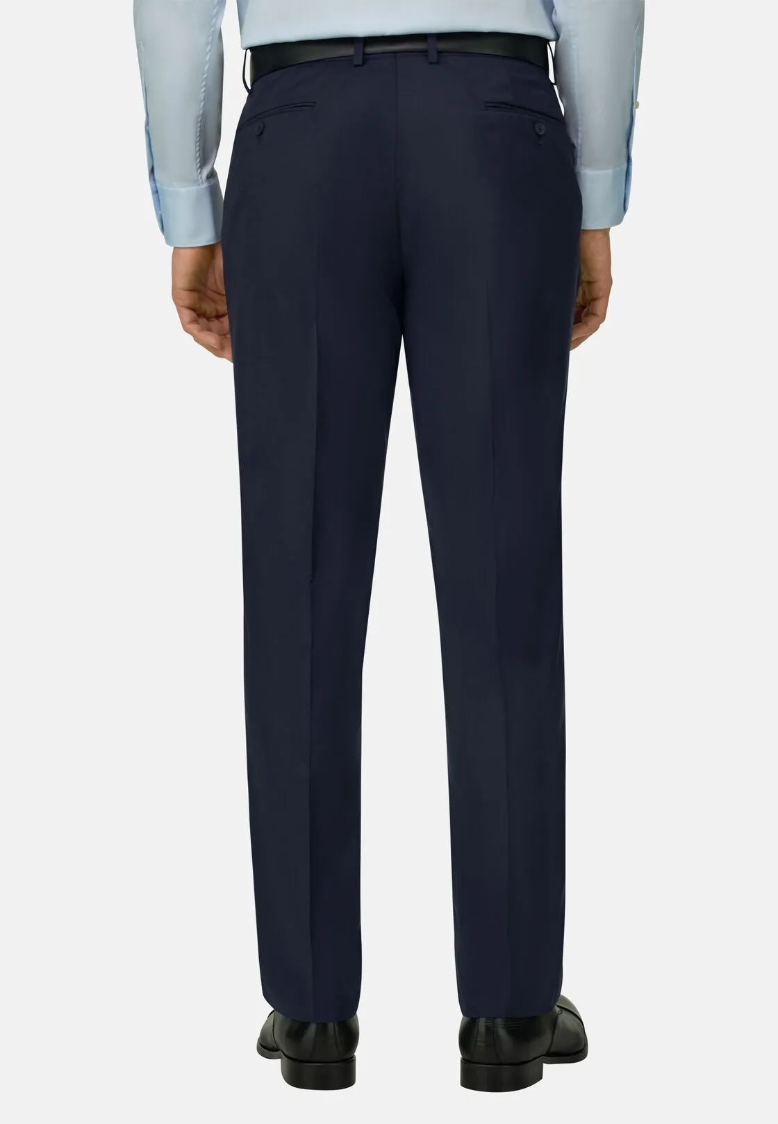 Boggi, Pantaloni In Lana B Aria, Uomo, Navy, Taglia: 44 - immagine 5