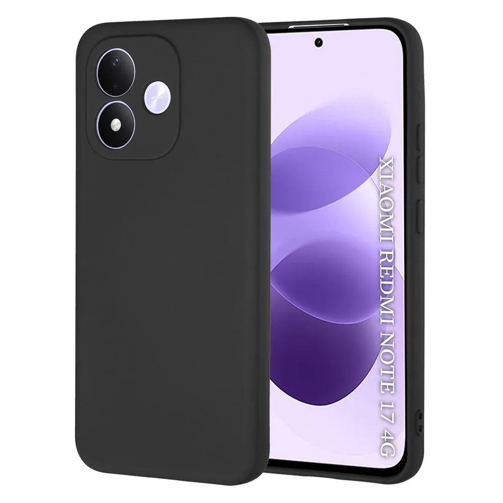 Custodia per Xiaomi Redmi Note 17 4G / Note 17 5G, Techsuit, SoftFlex, Nera - immagine 1