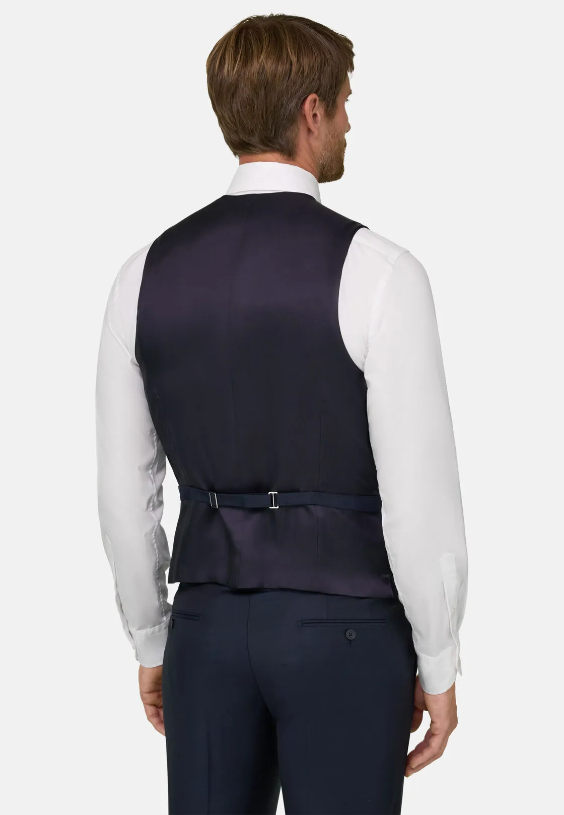 Boggi, Gilet Navy In Saglia Di Lana, Uomo, Navy, Taglia: XL - immagine 4