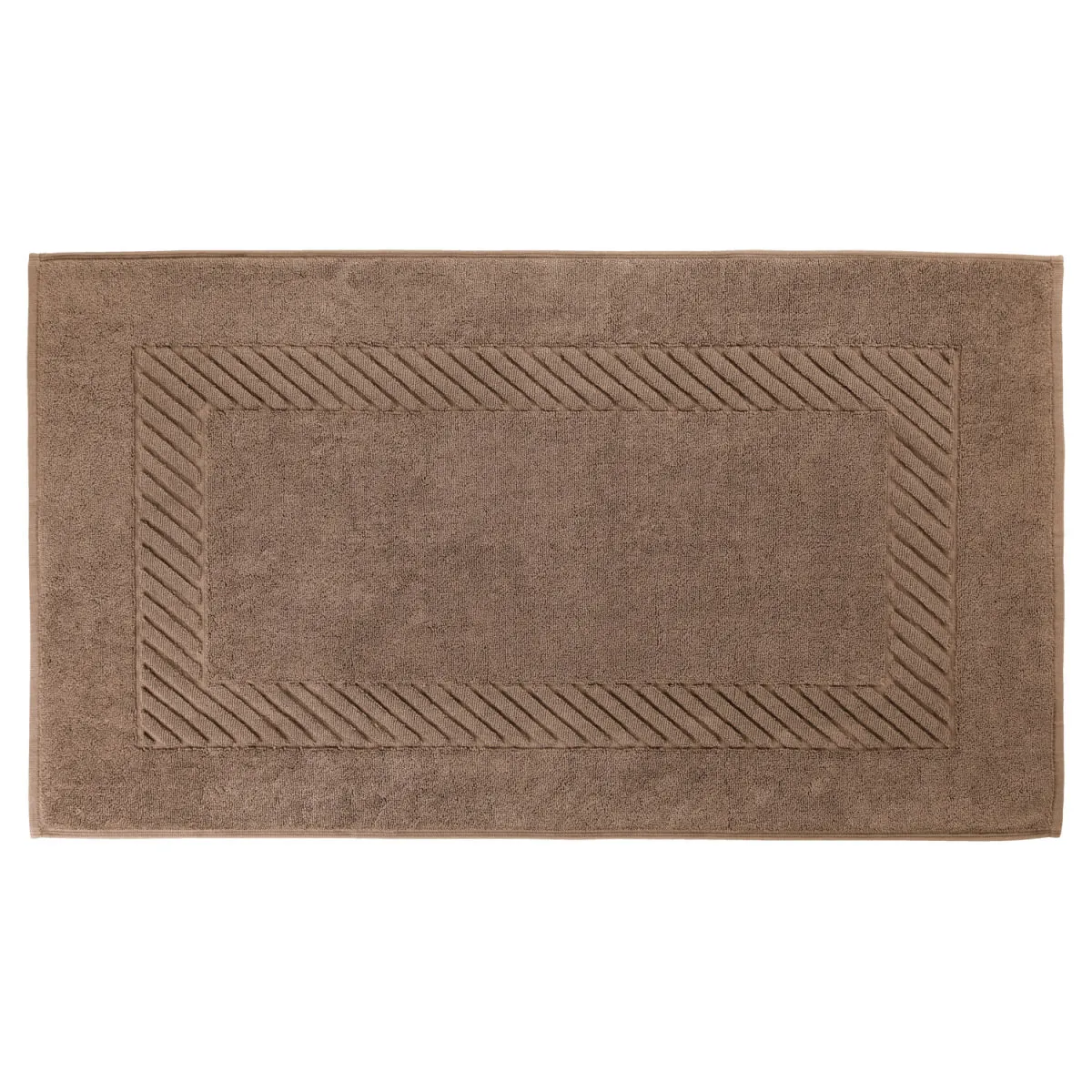 ERWIN M. Tappeto bagno Valencia tinta unita; 50x90 cm (LxL); marrone - immagine 1