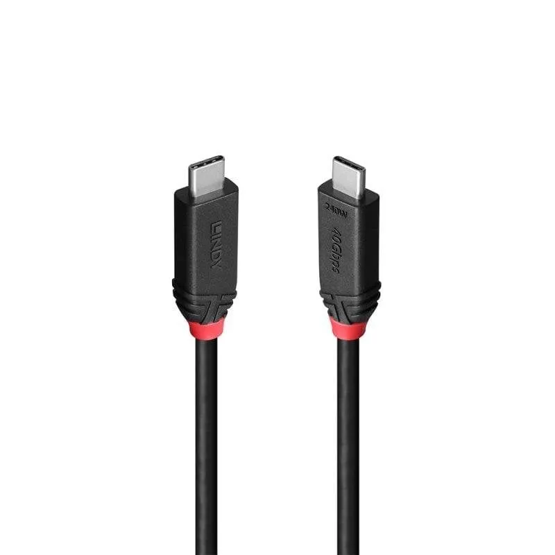 Cavo USB4 Gen 3x2 1 m USB C maschio-USB C maschio 40 Gbps nero Lindy 37001 - immagine 1
