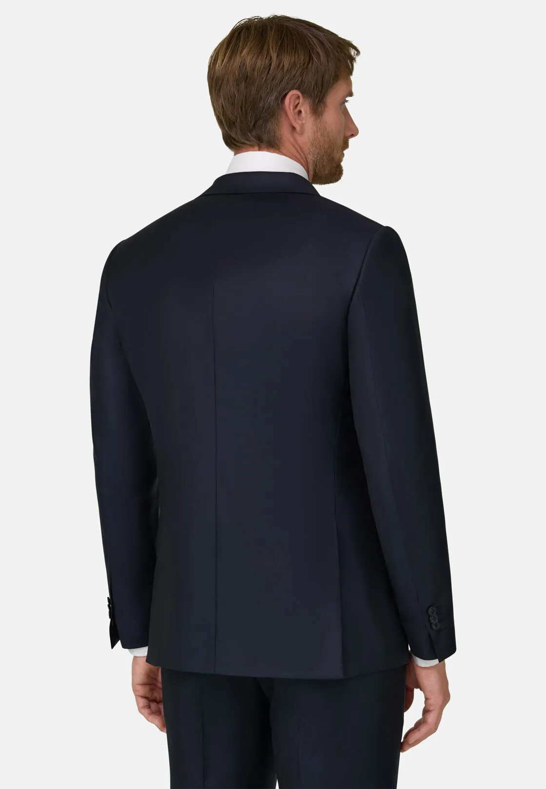Boggi, Giacca Navy Blue In Lana Super 130, Uomo, Navy, Taglia: 52 - immagine 4