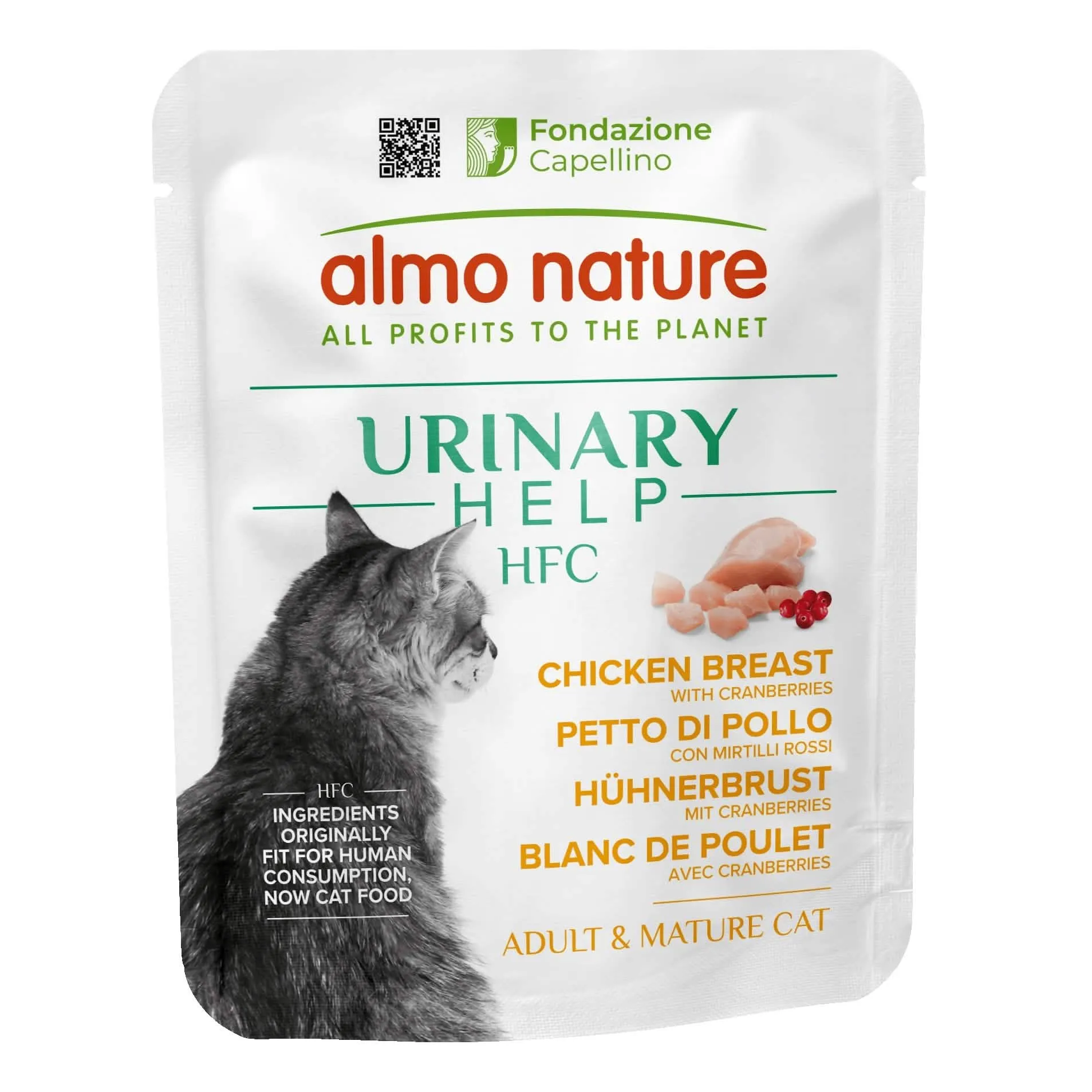 Almo Hfc Gatto Urinary Help Petto Pollo Mirtilli Rossi 50g - immagine 1
