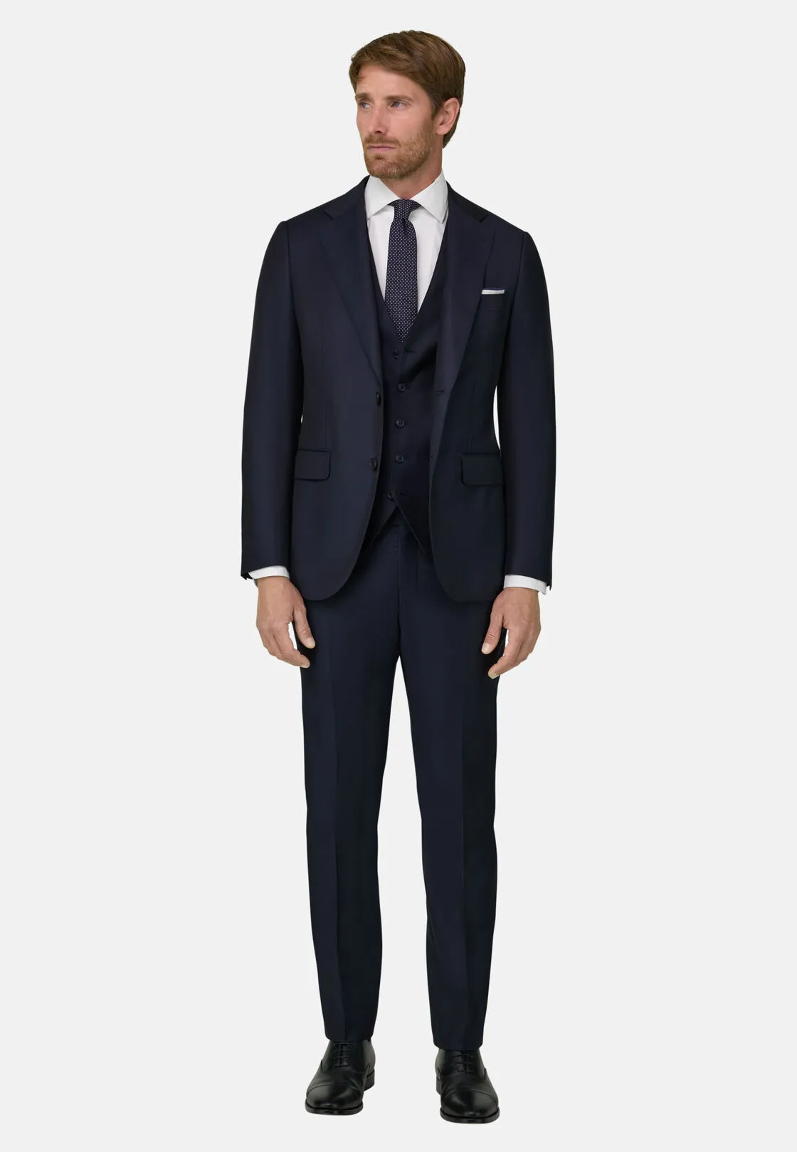 Boggi, Giacca Navy Blue In Lana Super 130, Uomo, Navy, Taglia: 60 - immagine 2