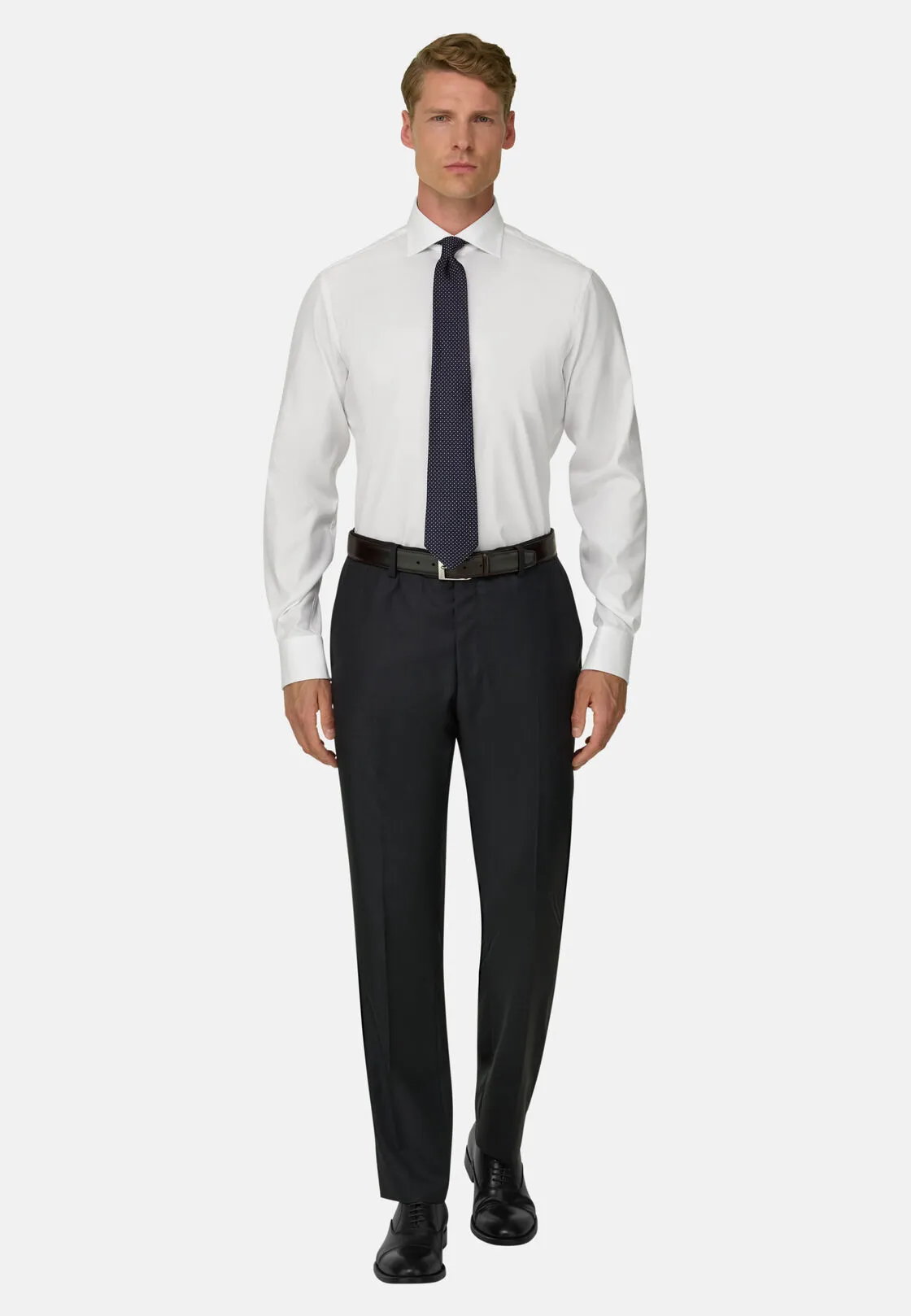 Boggi, Pantaloni In Pura Lana 130s, Uomo, Navy, Taglia: 58 - immagine 2