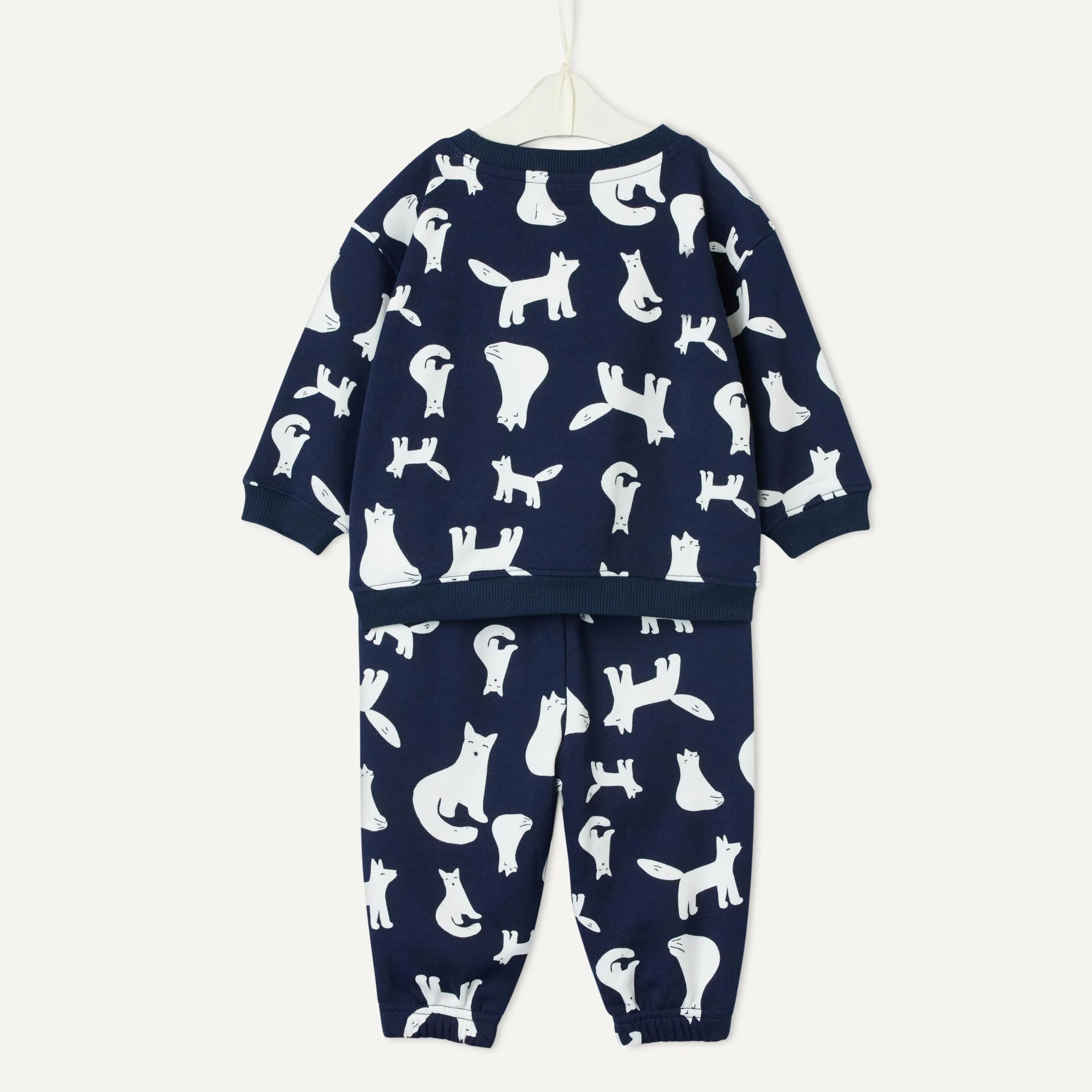 Amazon Essentials x Sofia Grainge Set Con Felpa E Pantaloni Sportivi Bimbo 0-24, Volpe Marina, 0 mesi - immagine 6
