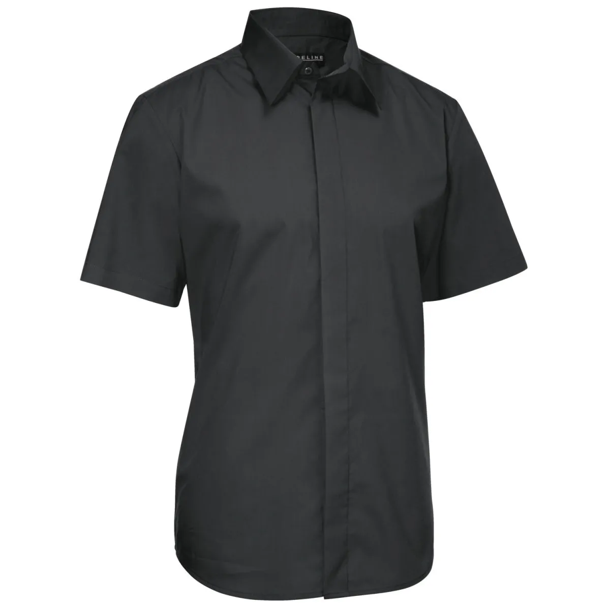 JOBELINE Camicia da uomo Noah maniche corte; Taglia 37/38; nero - immagine 1