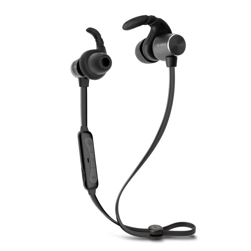 Auricolari wireless SBS Multipoint BT501 con microfono in-ear e cavo (nero) - immagine 1