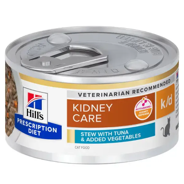 Hill's Prescription Diet Cat k/d 82 gr Spezzatino tonno e verdure - Dieta veterinaria per gatti - immagine 1