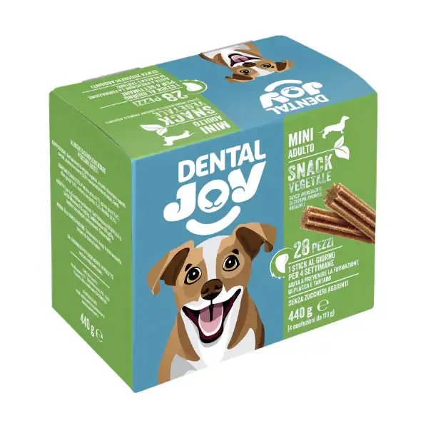 DentalJoy Dog Adult Mini Snack Dentali Vegetale 28 Stick - immagine 1