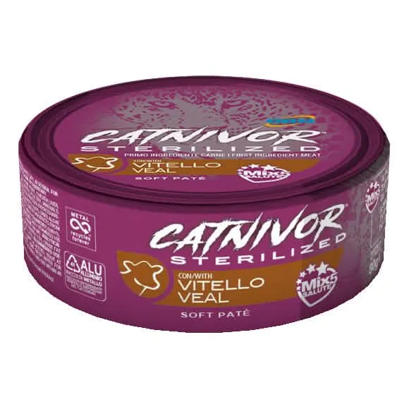 Catnivor sterilized vitello 80 g - immagine 1