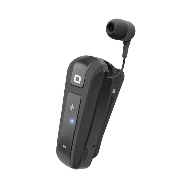 Auricolare wireless multipunto SBS con cavo arrotolabile Nero - immagine 1